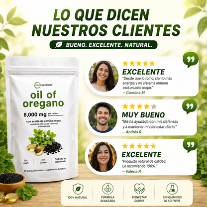 BioCarvacrol™ – Orégano y Semilla Negra para Bienestar Integral