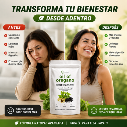 BioCarvacrol™ – Orégano y Semilla Negra para Bienestar Integral