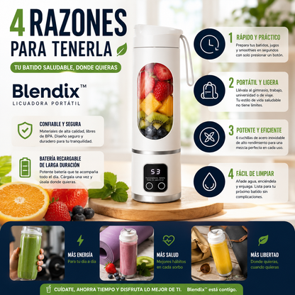 Blendix™ - Batidos frescos donde quieras, en segundos