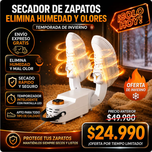 La tecnología que seca tus zapatos y mata las bacterias desde adentro
